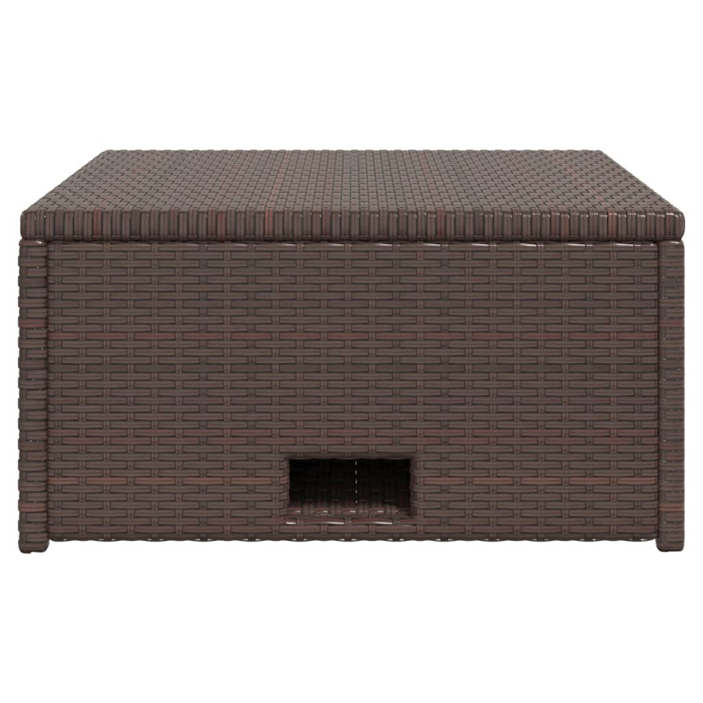 Salon de jardin 4 pcs avec coussins Résine tressée Marron - XIOS