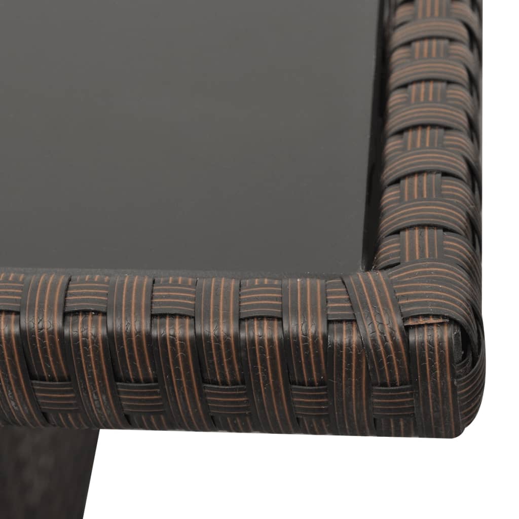 Salon de jardin 4 pcs avec coussins Résine tressée Marron Salons de jardin vidaXL
