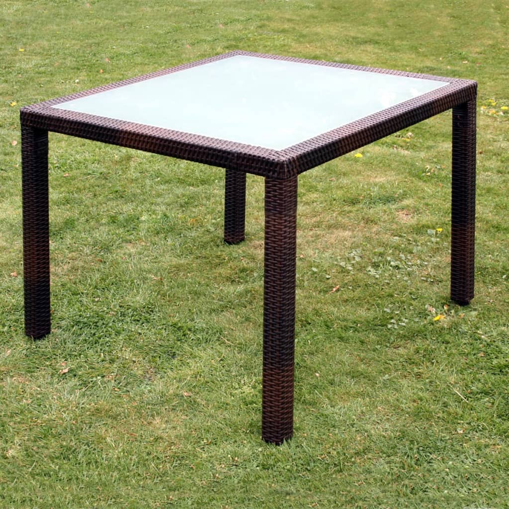 Ensemble à manger d'extérieur 5pcs avec coussins Résine tressée - XIOS