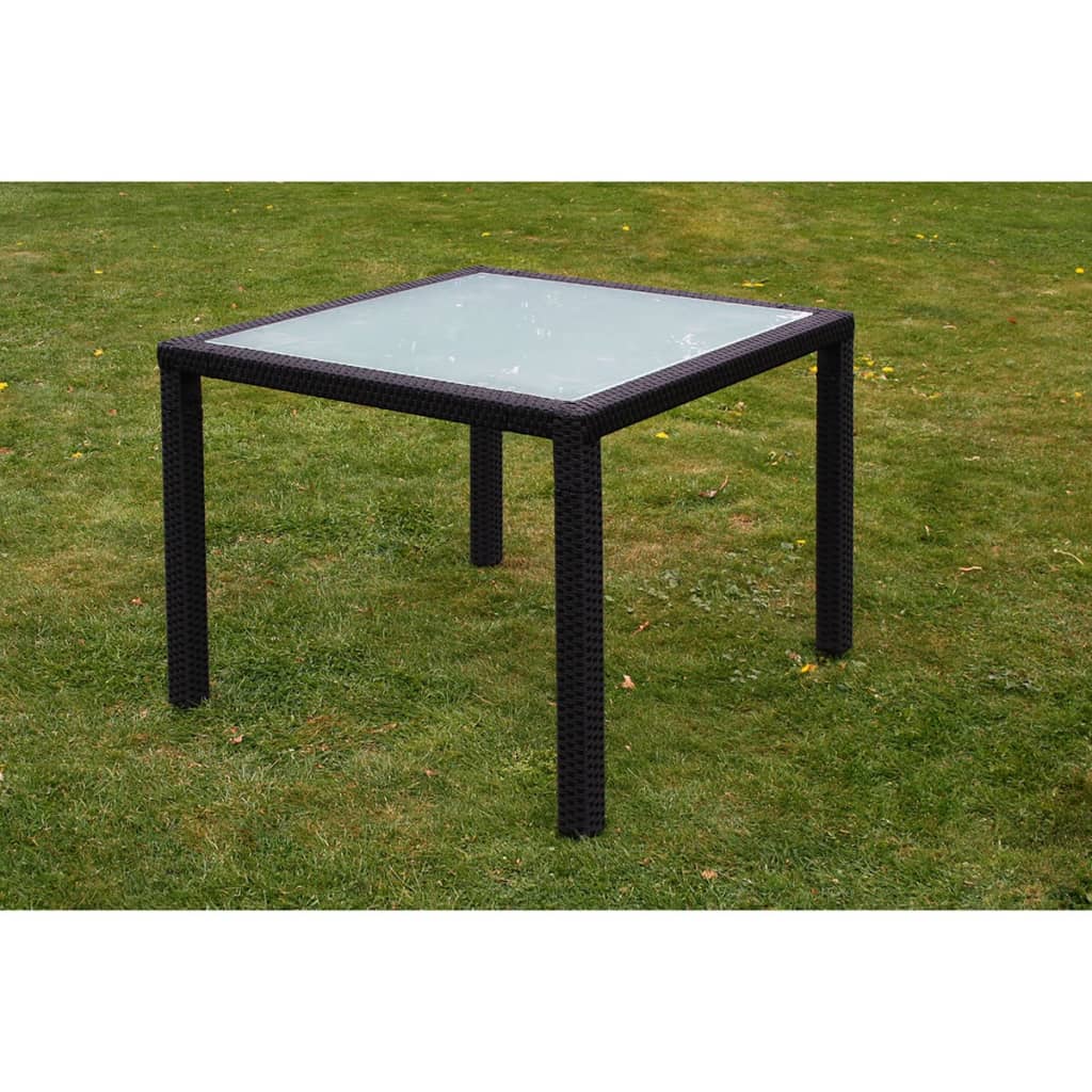 Ensemble à manger d'extérieur 5pcs avec coussins Résine tressée - XIOS