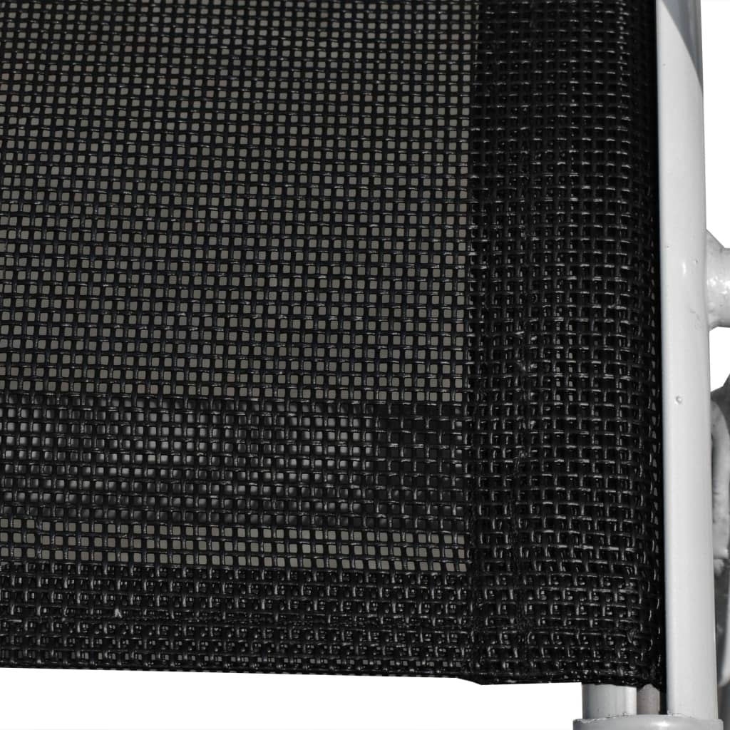 Ensemble à manger d'extérieur 5 pcs Acier Noir - XIOS
