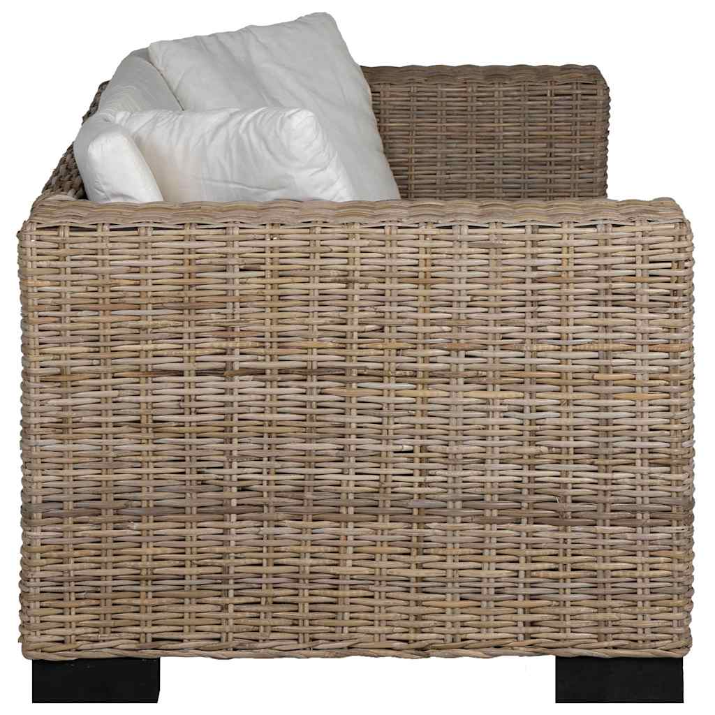 Ensemble de canapé à 3 places 8 pièces Rotin véritable - XIOS