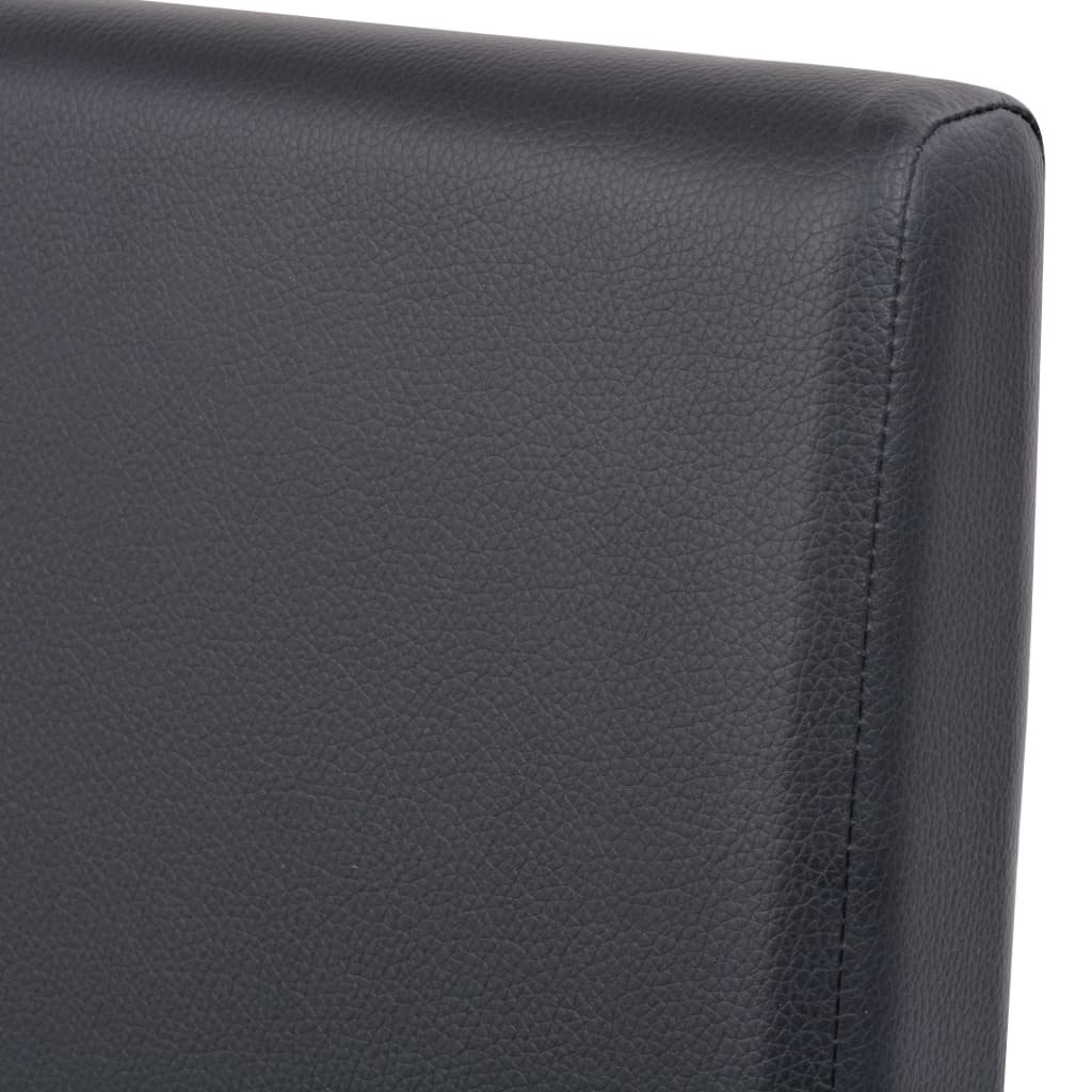 Table et chaises 7 pcs Cuir synthétique Chêne Noir - XIOS