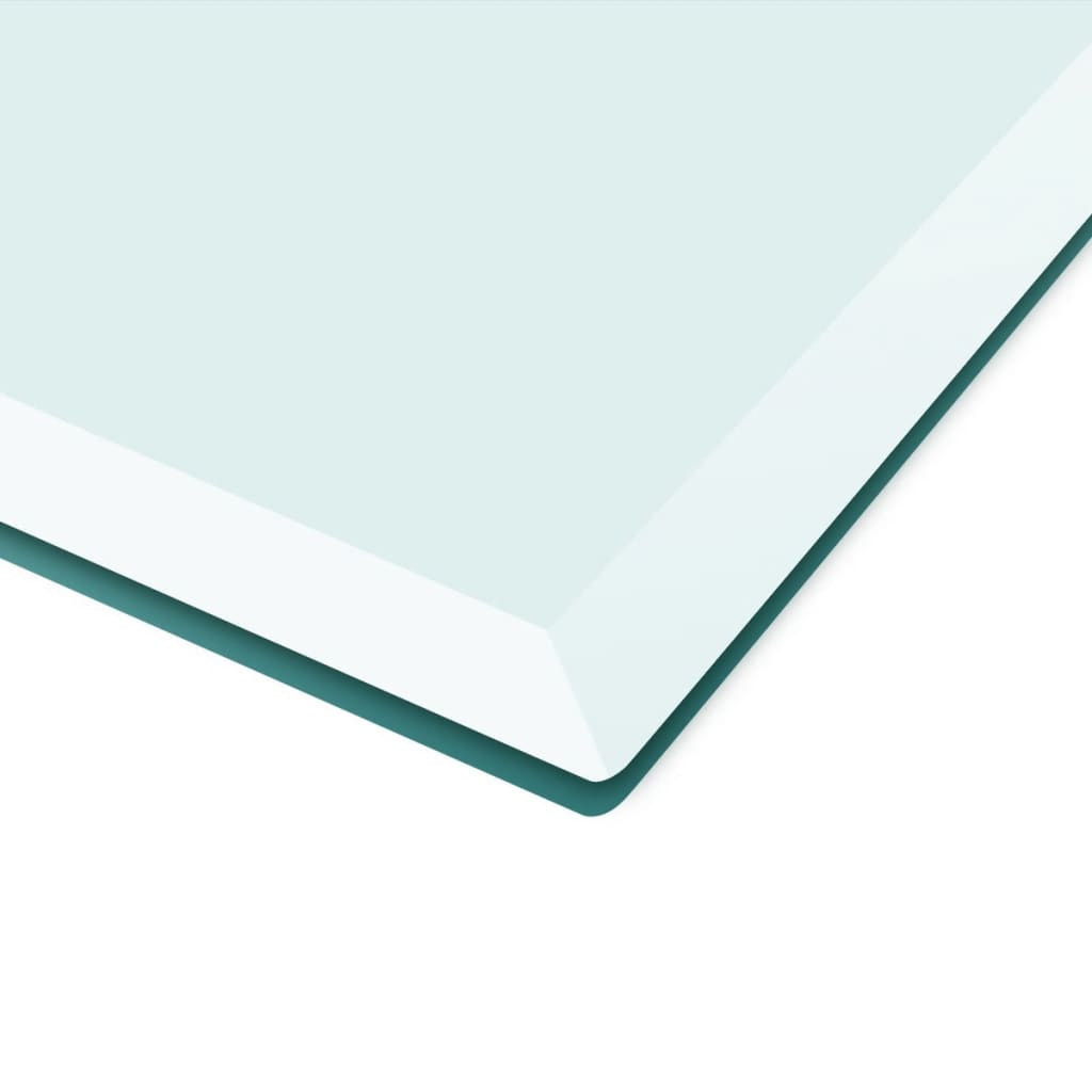 Dessus de table rectangulaire en verre trempé 1200 x 650 mm - XIOS