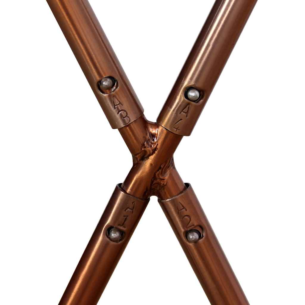 Chaise papillon marron et blanc cuir de vache - XIOS