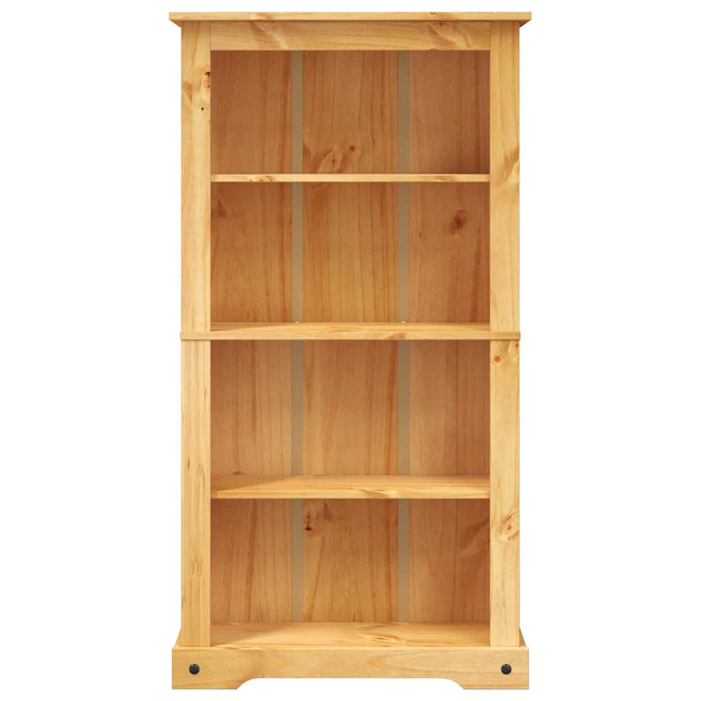 Bibliothèque 4 niveaux Gamme Corona Pin mexicain 80x29x150 cm - XIOS