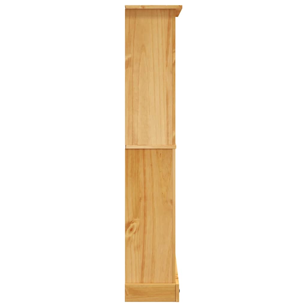 Bibliothèque 4 niveaux Gamme Corona Pin mexicain 80x29x150 cm - XIOS