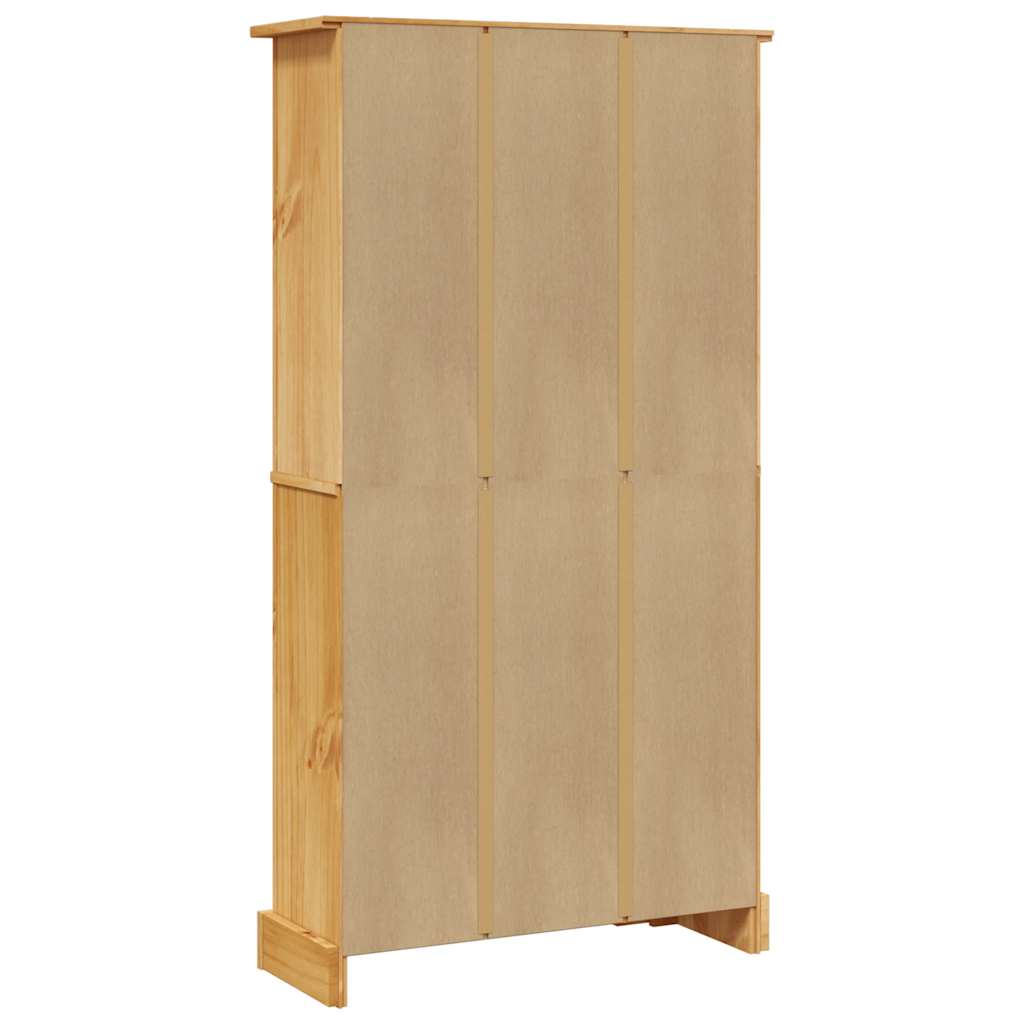 Bibliothèque 4 niveaux Gamme Corona Pin mexicain 80x29x150 cm - XIOS