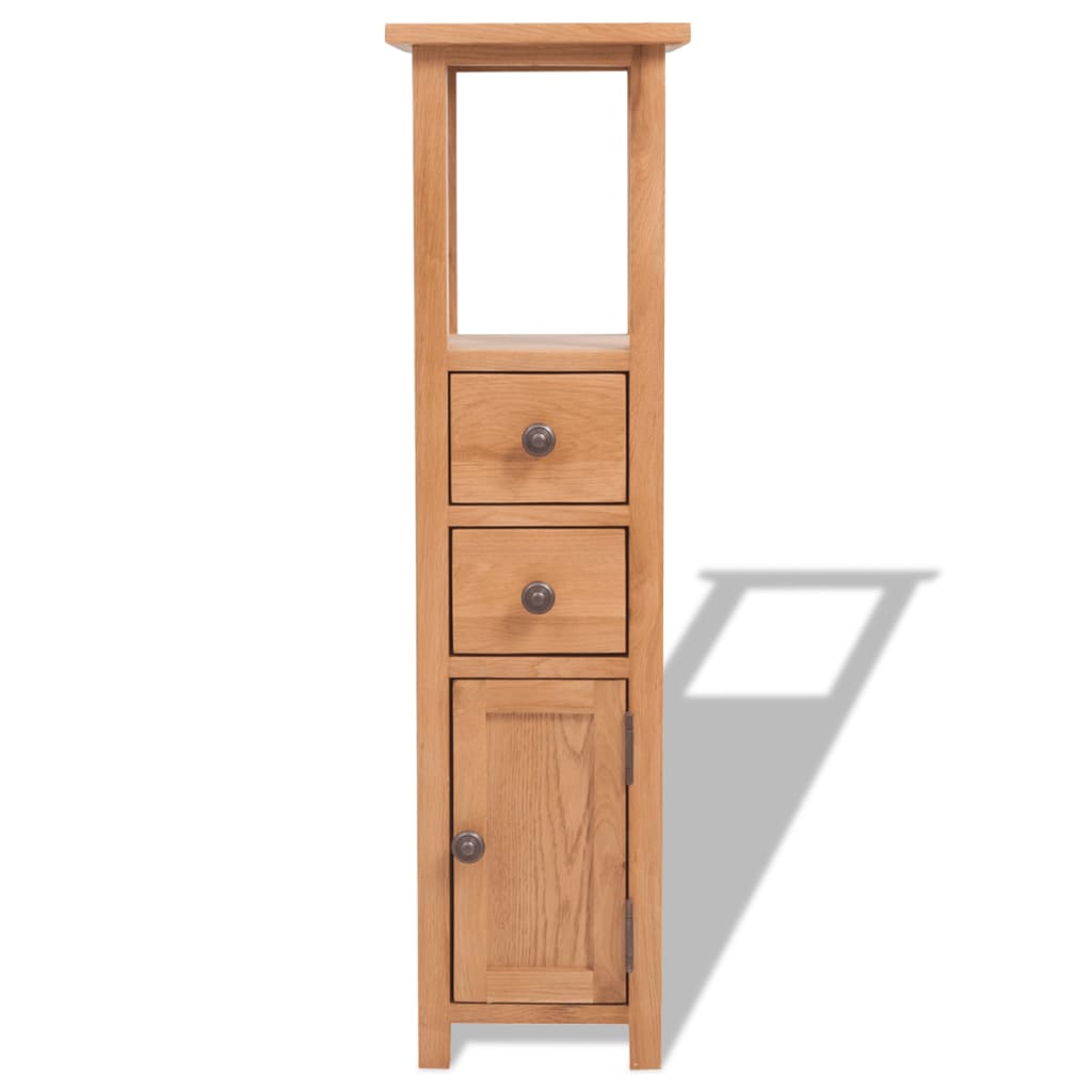 Étagère d’angle 26x26x94 cm Bois de chêne massif