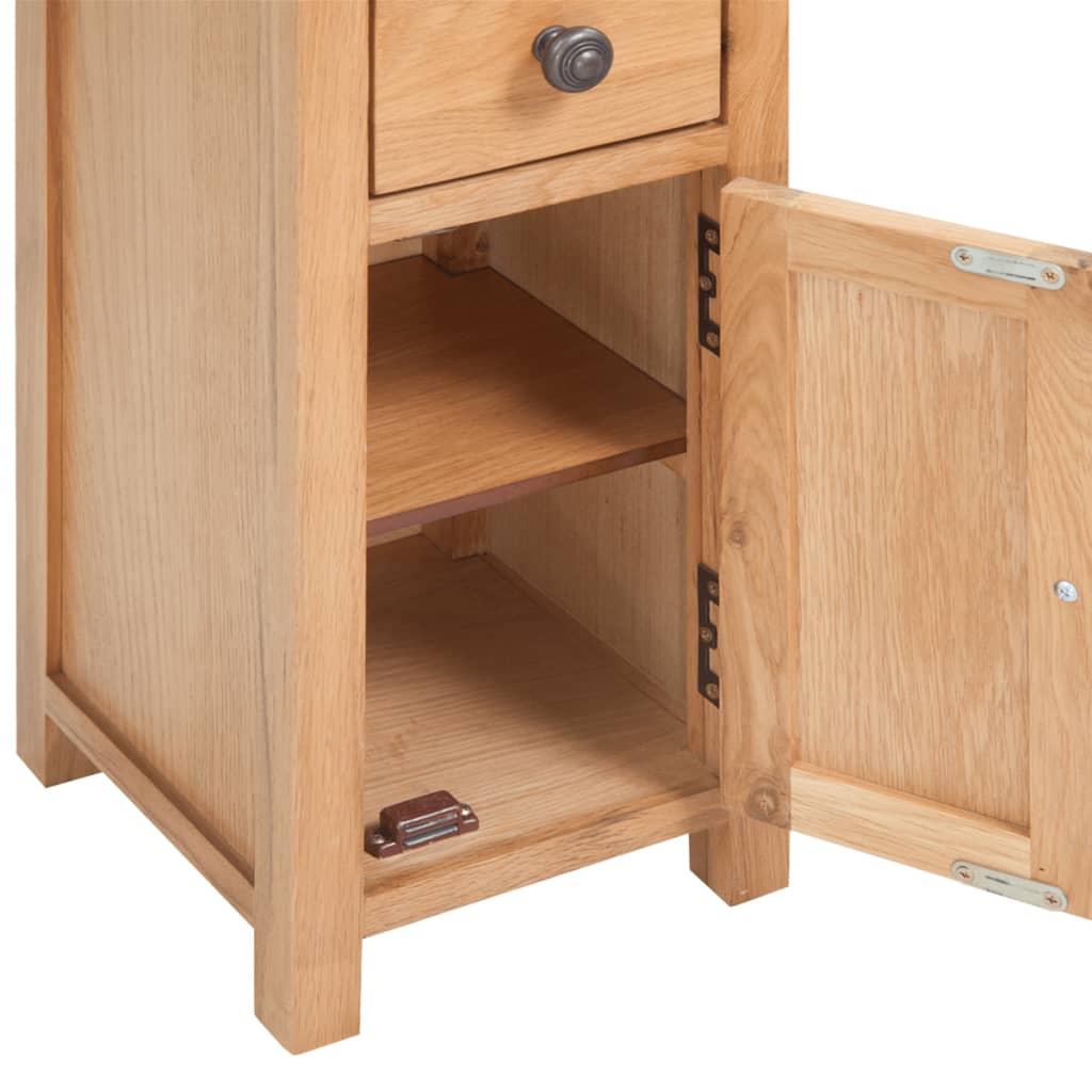 Étagère d’angle 26x26x94 cm Bois de chêne massif