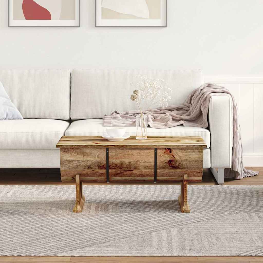 Table basse Bois de manguier massif 88x50x40 cm - XIOS