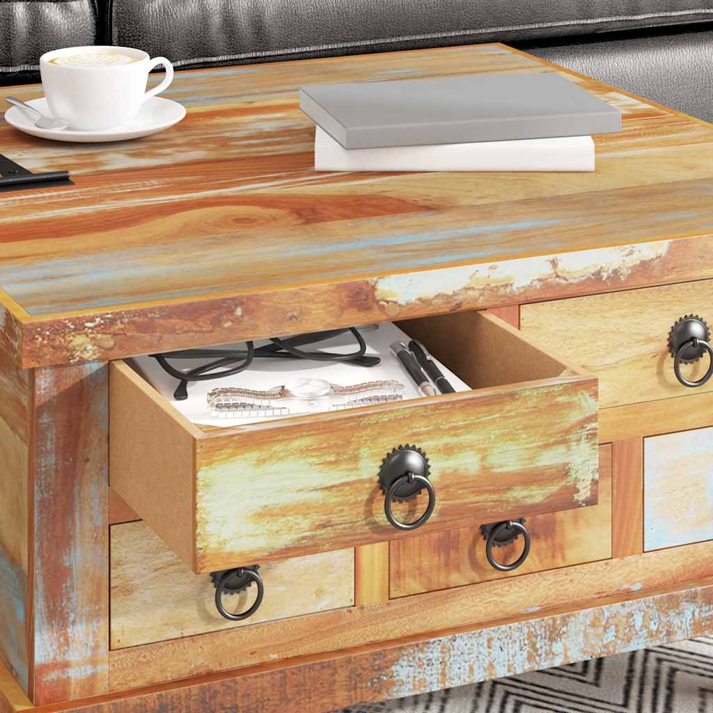 Table basse Bois de récupération 70 x 70 x 38 cm - XIOS
