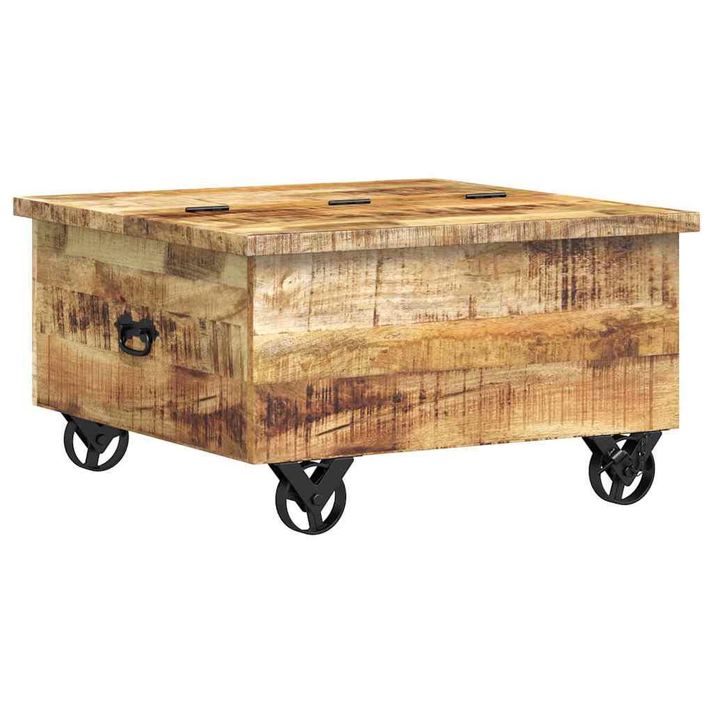 Table basse Bois de manguier brut 70 x 70 x 40 cm - XIOS