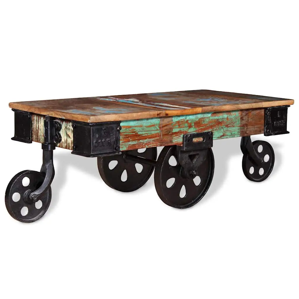 Table basse Bois de récupération 90x45x35 cm - XIOS