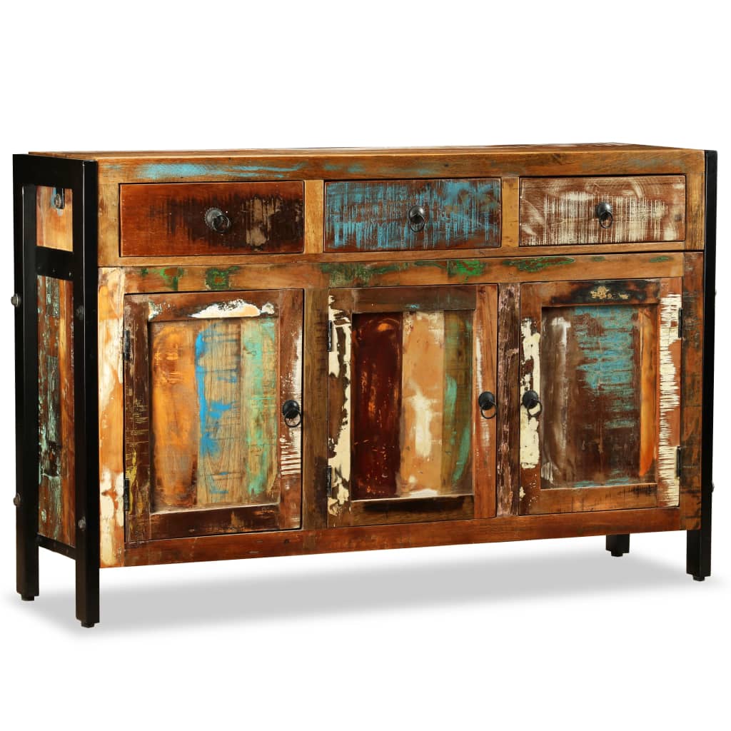 Buffet Bois de récupération massif 120x35x76 cm - XIOS