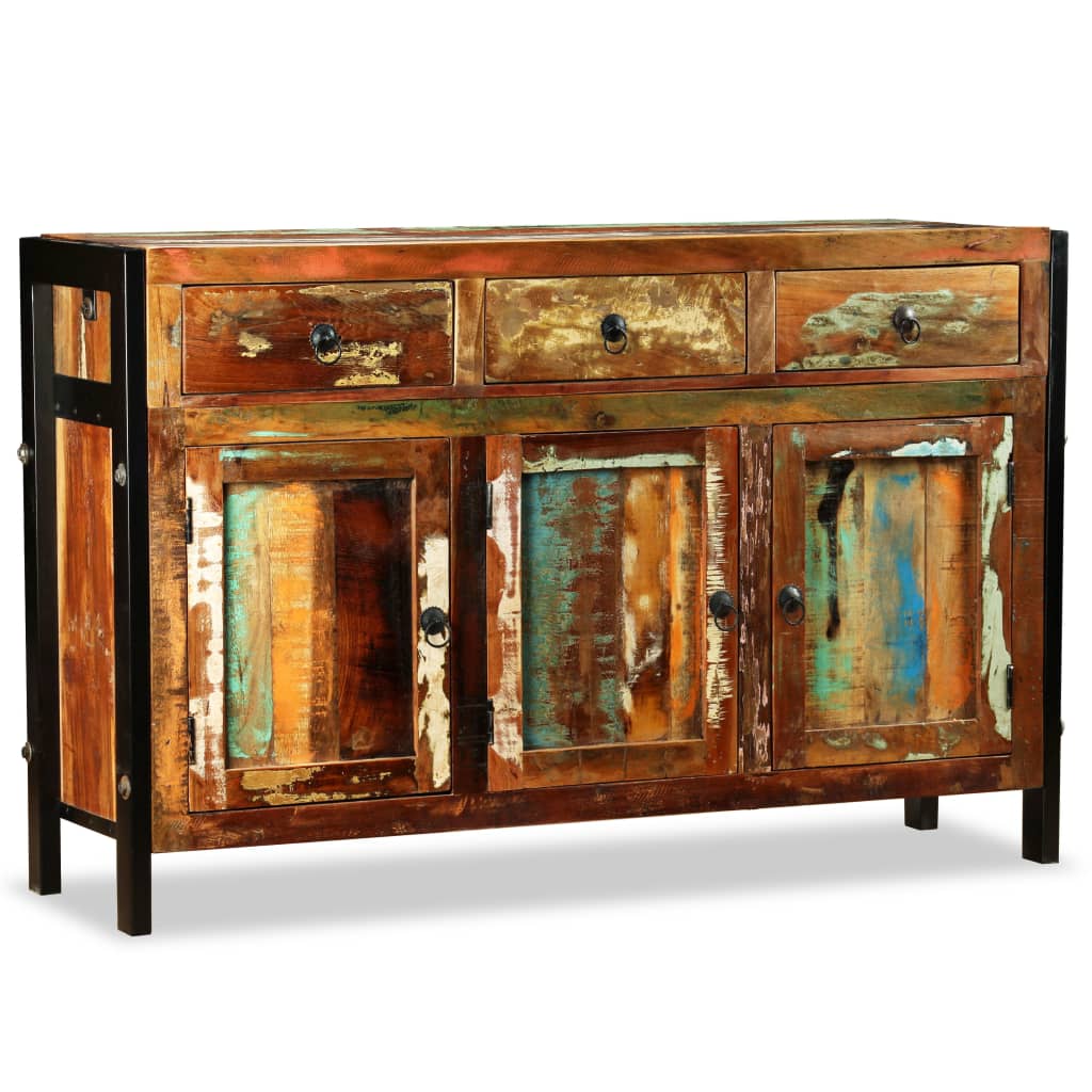 Buffet Bois de récupération massif 120x35x76 cm - XIOS