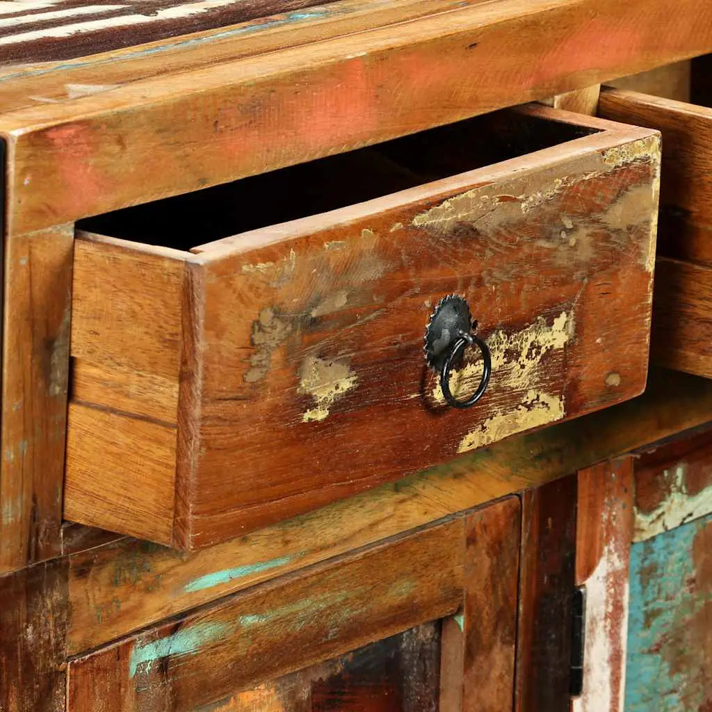 Buffet Bois de récupération massif 120x35x76 cm - XIOS