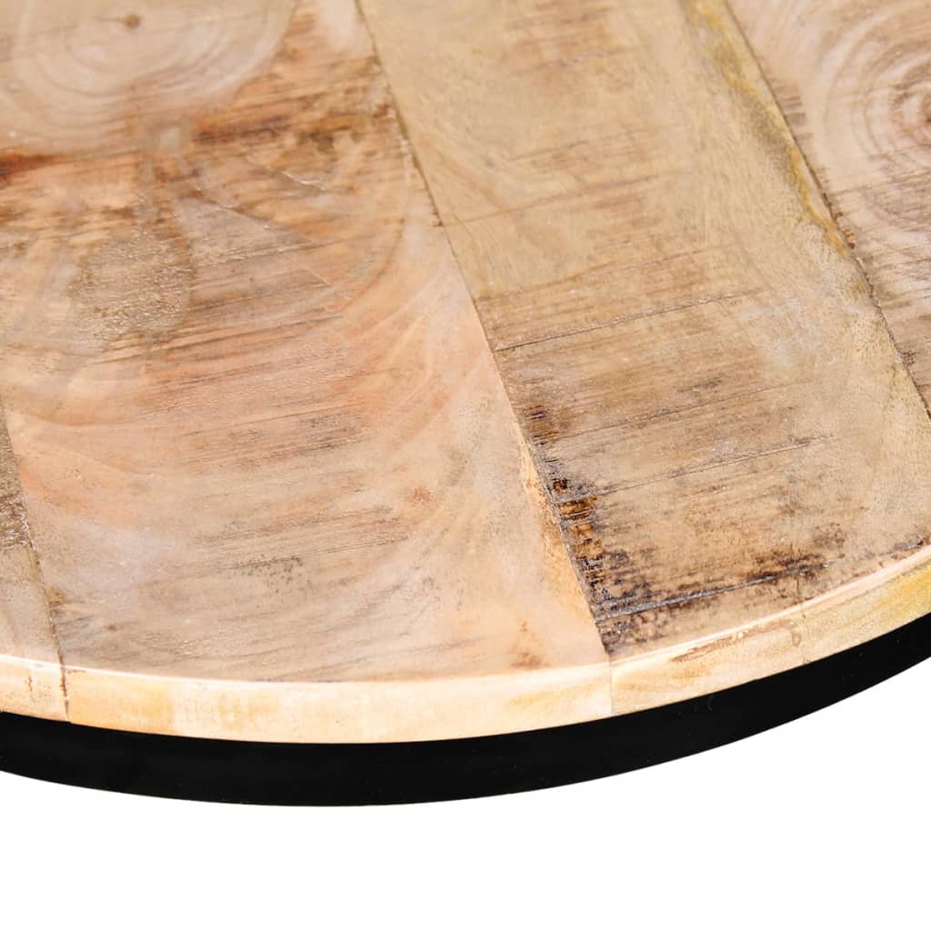 Table basse 2 pcs Bois de manguier brut Rond 40/50 cm - XIOS