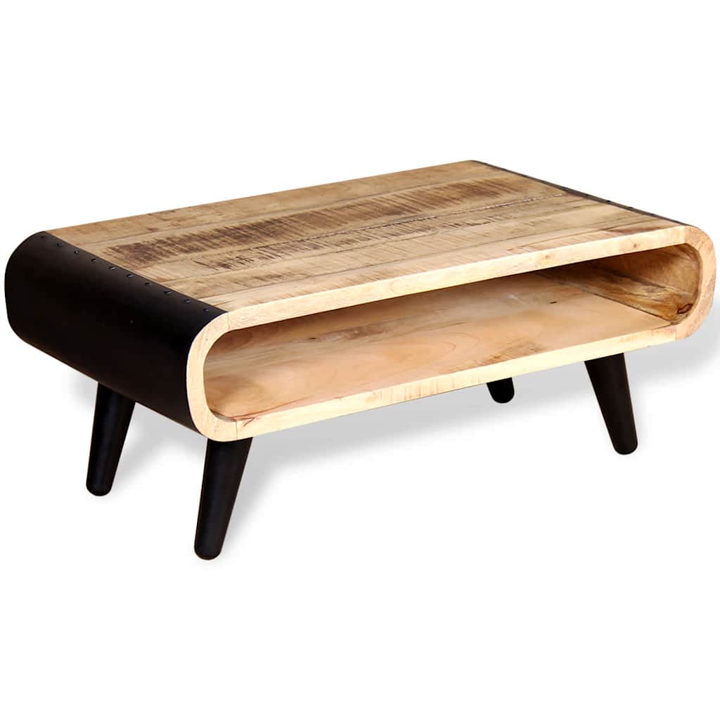 Table basse Bois de manguier brut 90x55x39 cm - XIOS