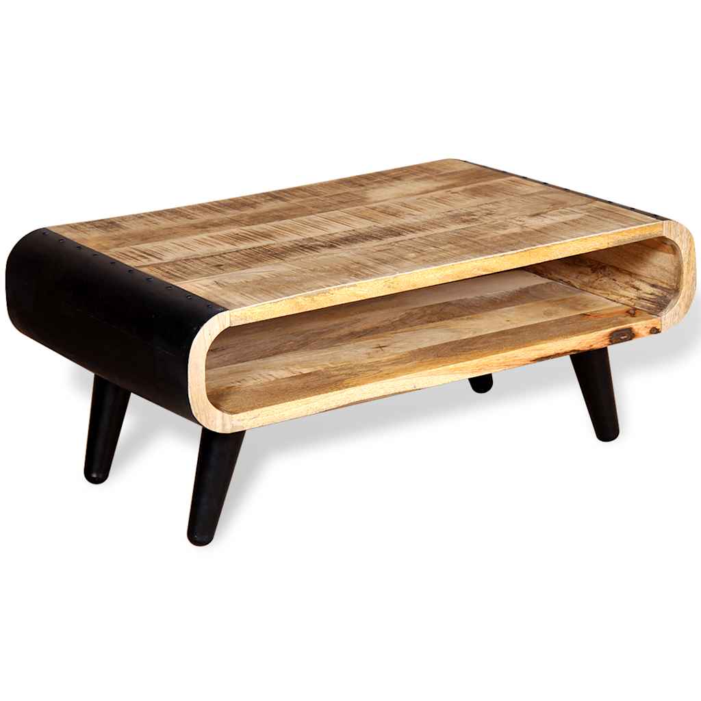 Table basse Bois de manguier brut 90x55x39 cm - XIOS
