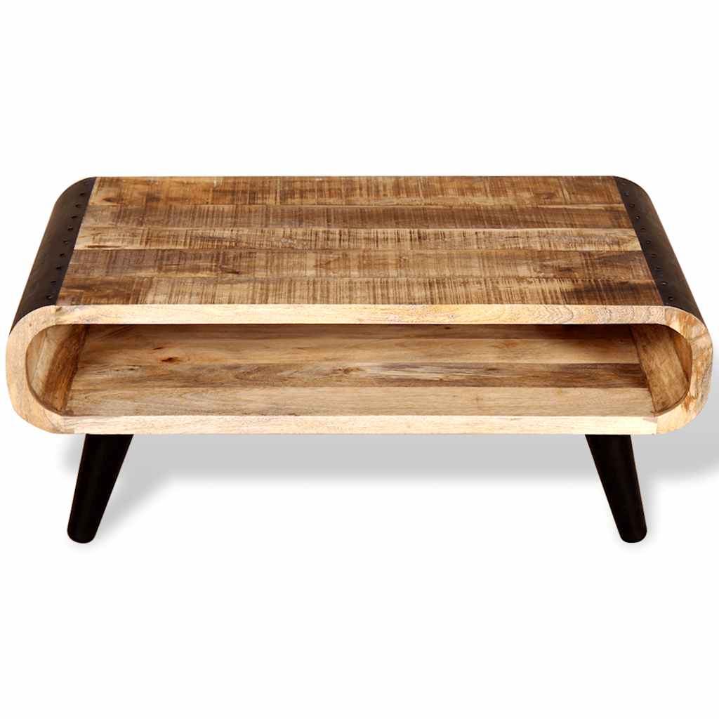 Table basse Bois de manguier brut 90x55x39 cm - XIOS