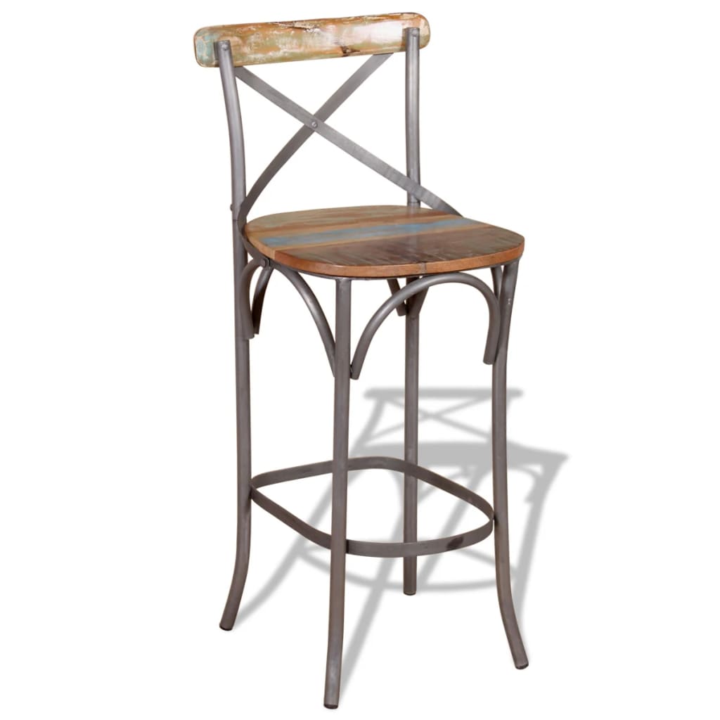 Tabouret de bar Bois de récupération massif - XIOS