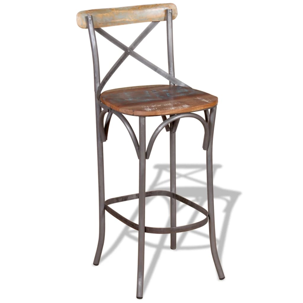 Tabouret de bar Bois de récupération massif - XIOS