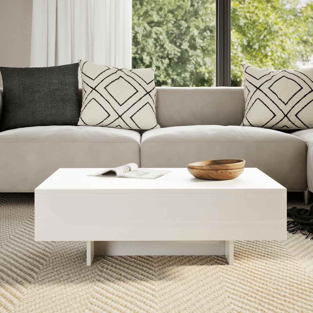 Table basse blanc brillant - XIOS