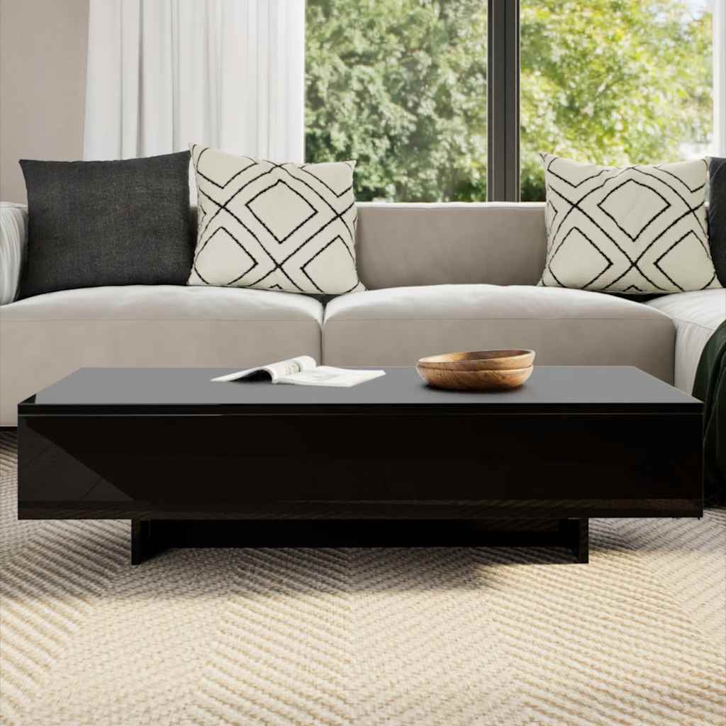Table basse noir brillant - XIOS