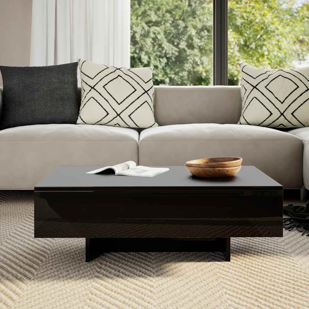 Table basse Haute brillance Noir - XIOS