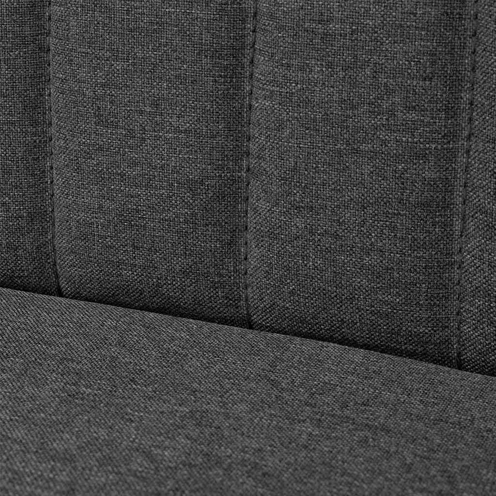 Canapé 117x55,5x77 cm Tissu Gris foncé - XIOS