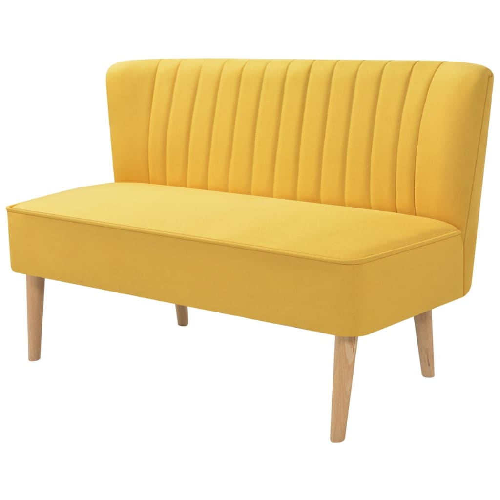 Canapé 117x55,5x77 cm Tissu Jaune - XIOS