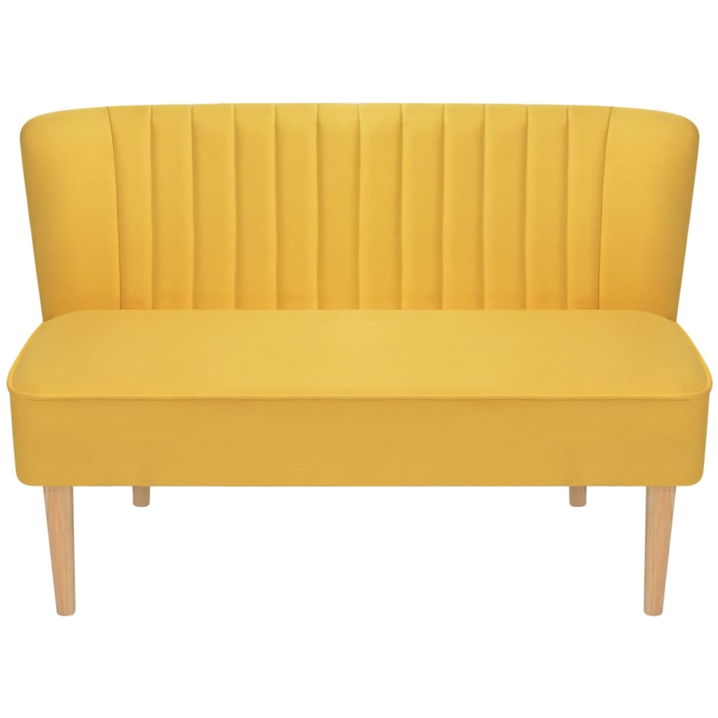 Canapé 117x55,5x77 cm Tissu Jaune - XIOS