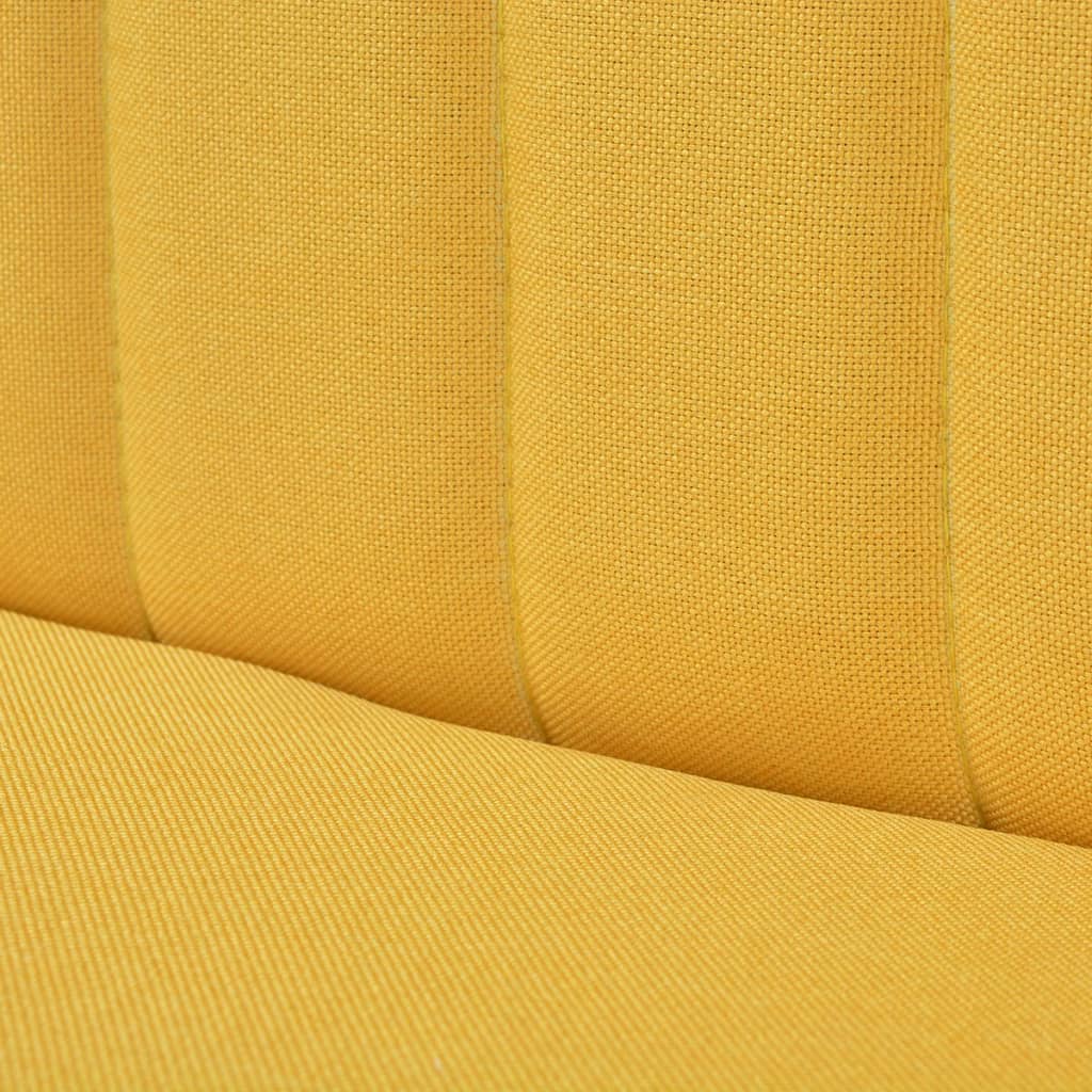 Canapé 117x55,5x77 cm Tissu Jaune - XIOS