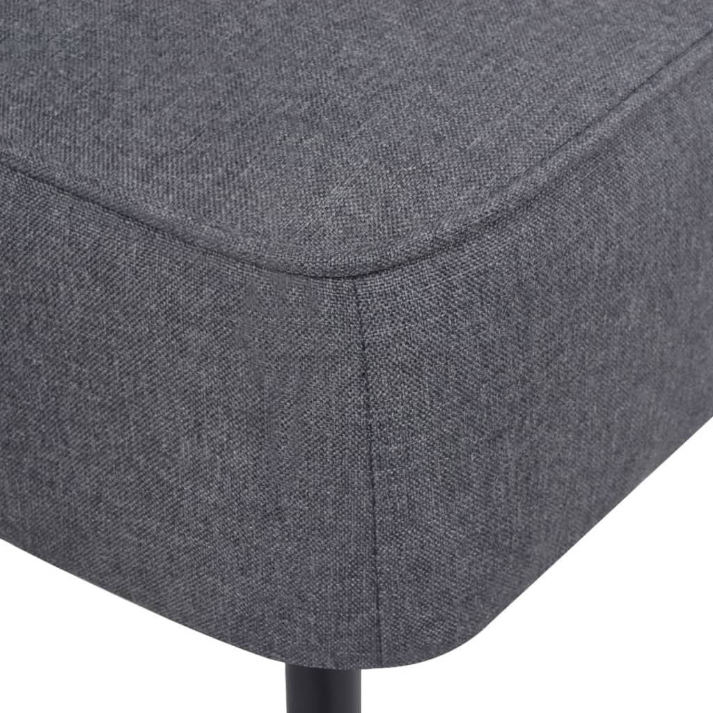 Chaise de cocktail gris foncé tissu - XIOS