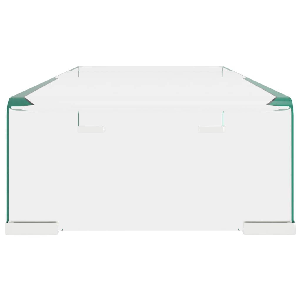 Meuble TV/pour moniteur 60x25x11 cm verre transparent - XIOS