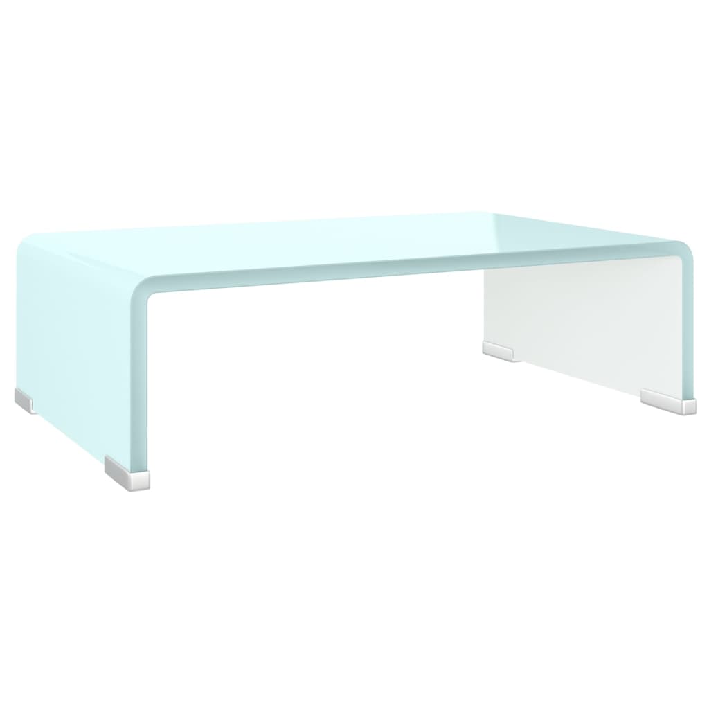 Meuble TV/Support pour moniteur 40x25x11 cm verre vert - XIOS