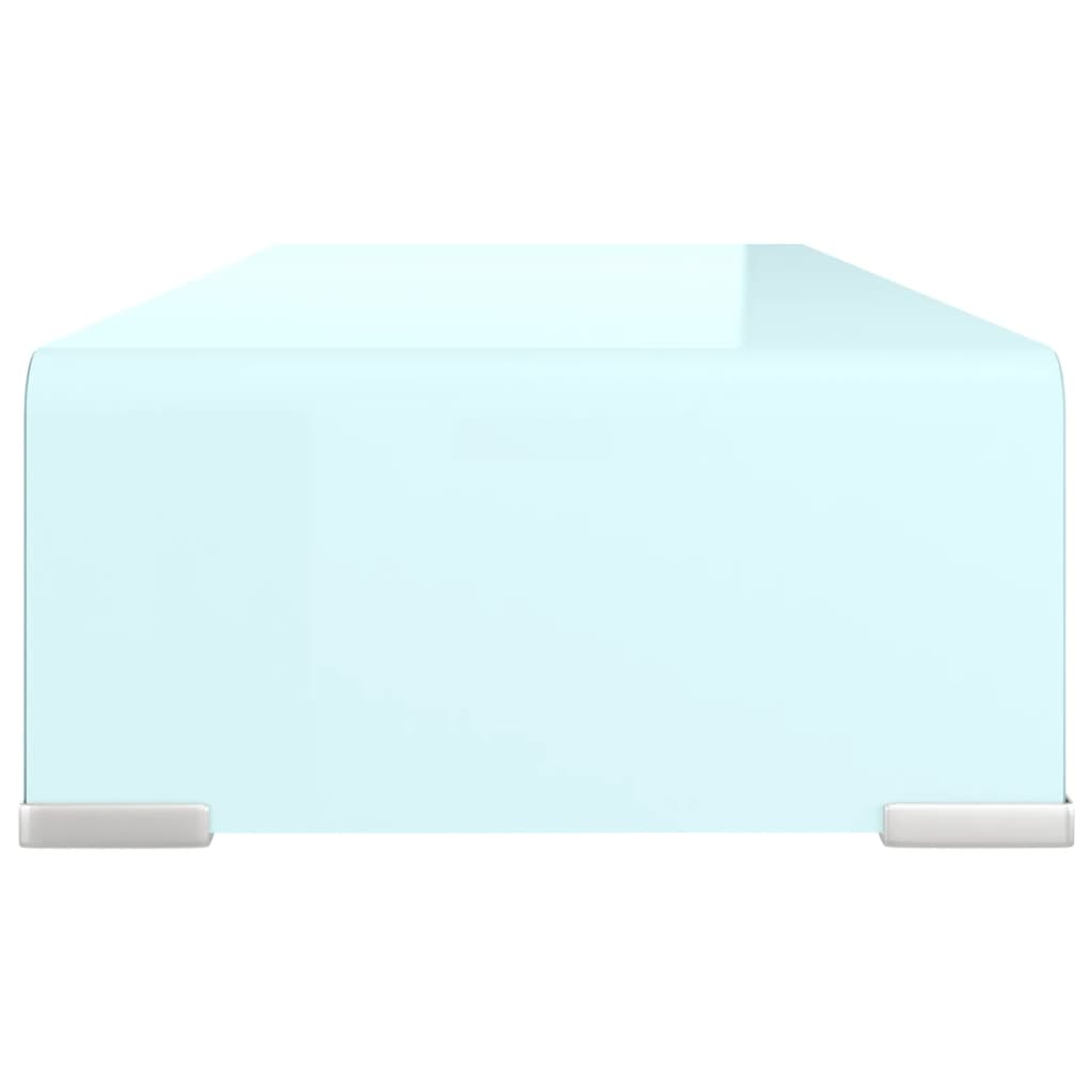 Meuble TV/Support pour moniteur 60x25x11 cm verre vert - XIOS