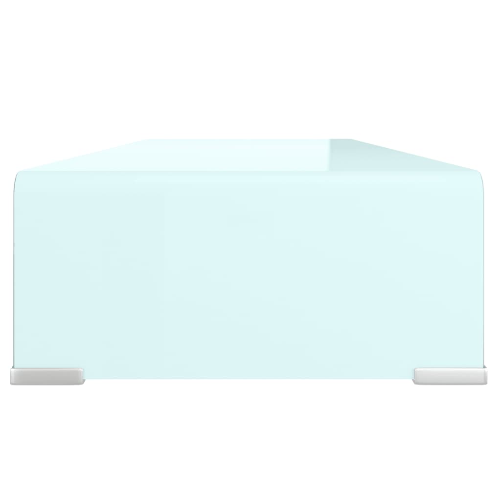 Meuble TV/Support pour moniteur 80x30x13 cm verre vert - XIOS