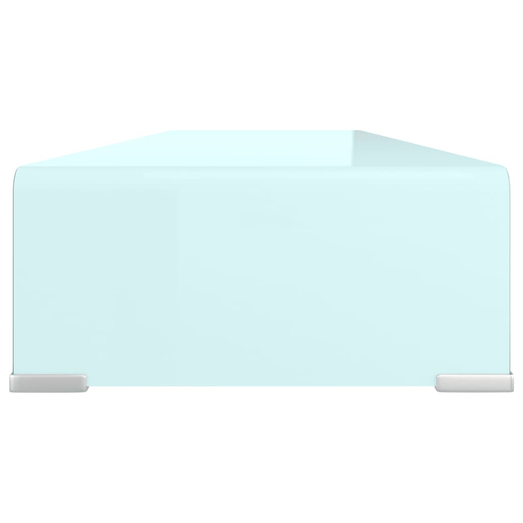 Meuble TV/Support pour moniteur 100x30x13 cm verre vert - XIOS