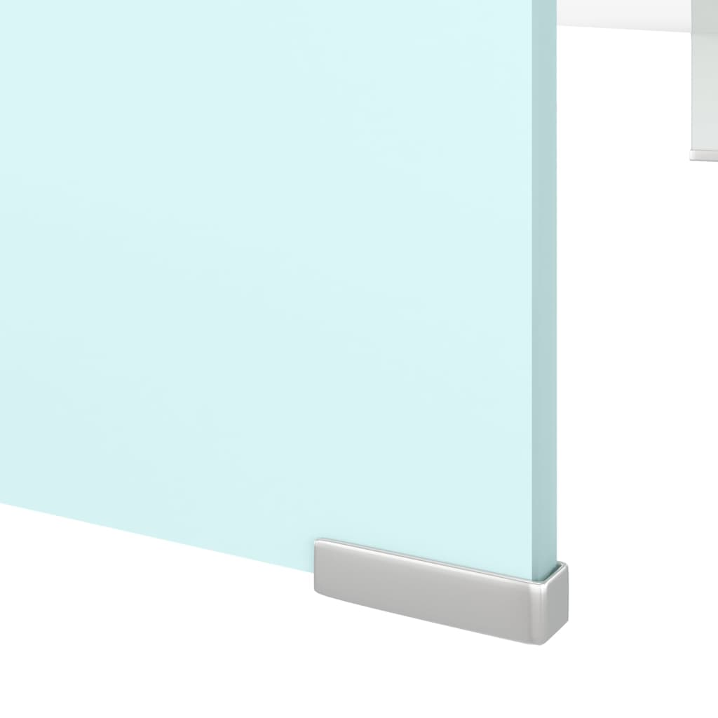 Meuble TV/Support pour moniteur 110x30x13 cm verre vert - XIOS