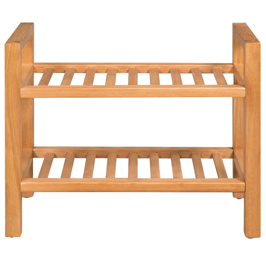 Étagère à chaussures avec 2 étagères 50x27x40 cm Chêne massif - XIOS