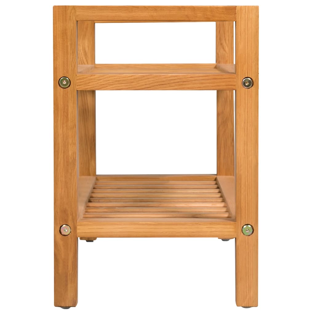 Étagère à chaussures avec 2 étagères 50x27x40 cm Chêne massif - XIOS