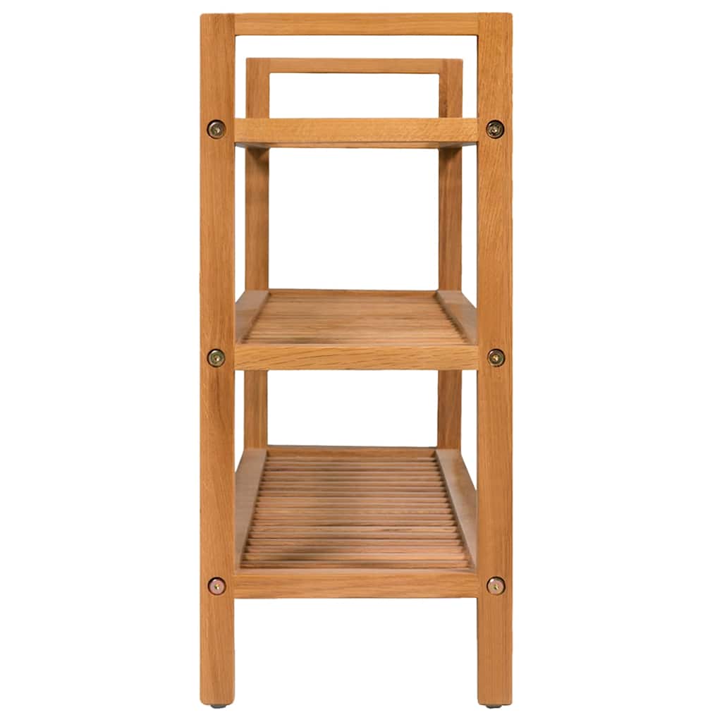 Étagère à chaussures avec 3 étagères 100x27x60 cm Chêne massif - XIOS