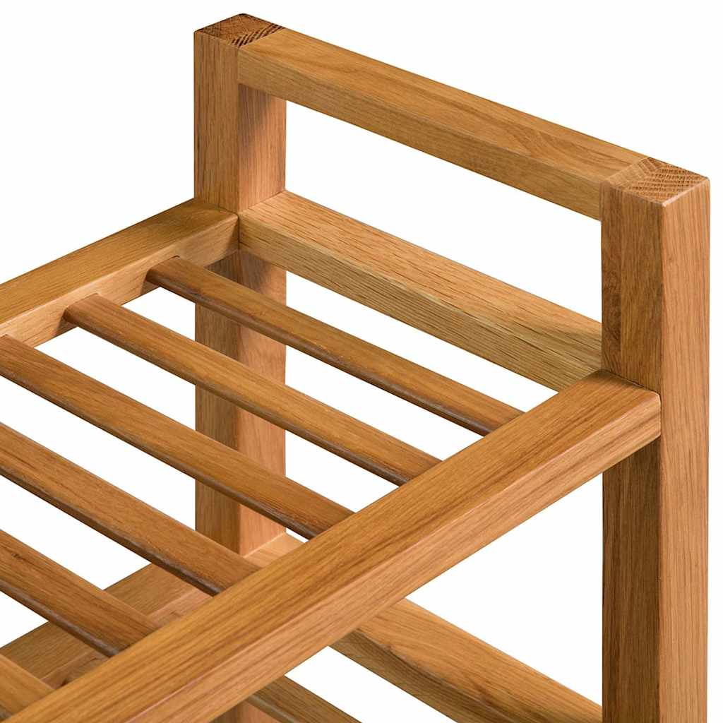 Étagère à chaussures avec 3 étagères 100x27x60 cm Chêne massif - XIOS