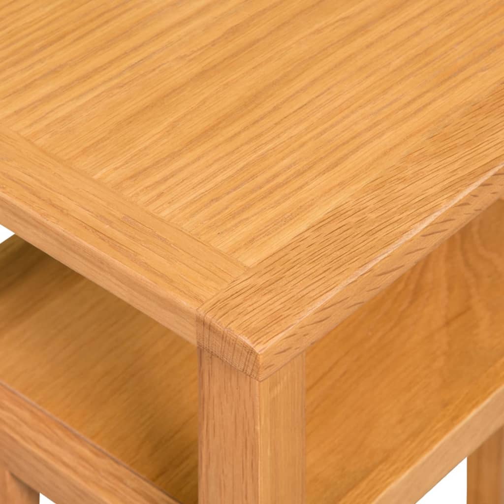 Table d'appoint avec étagère à revues Chêne massif 27x35x55 cm - XIOS