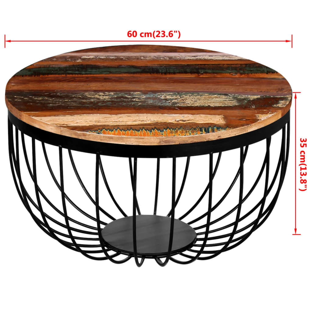 Table basse Bois de récupération massif - XIOS