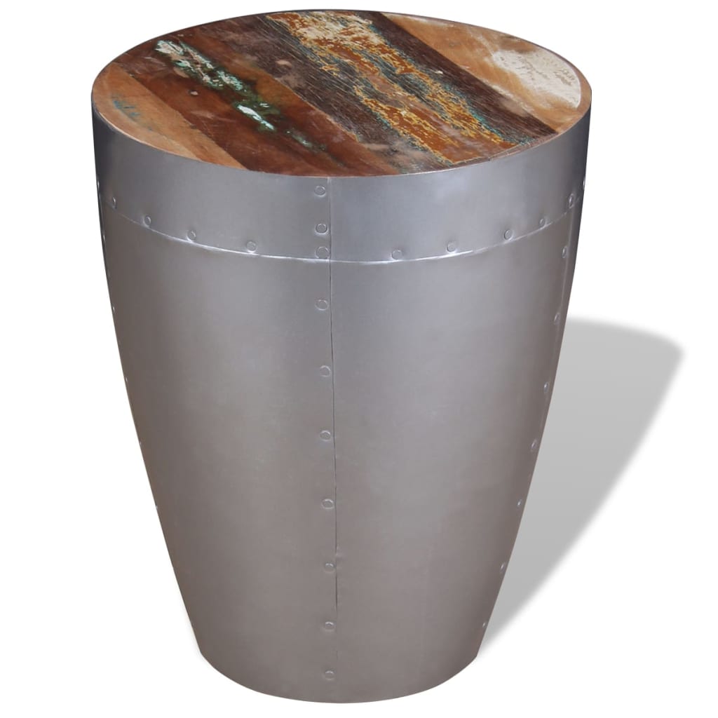 Tabouret aviateur Bois de récupération massif - XIOS