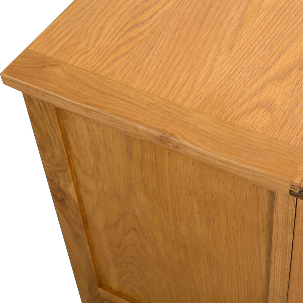 Meuble TV 90x35x48 cm bois de chêne massif - XIOS