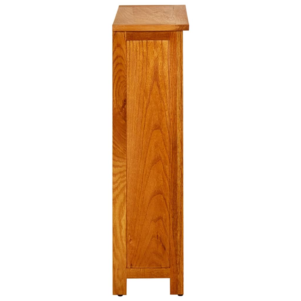 Bibliothèque à 3 étagères 70 x 22,5 x 82cm Bois de chêne massif - XIOS